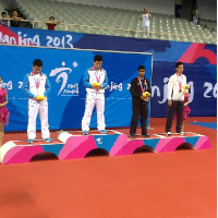 Brave Abhishek bows out with bronze at Nanjing Games