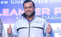 Leander Paes global brand ambassador of Legendari Group with his new tennis jersey bearing the Legendari Group logo