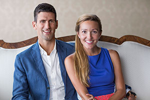 Novak and Jelena Djokovic