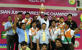 Indian wrestlers win 16 medals at 2015 Junior Asian Wrestling Championship