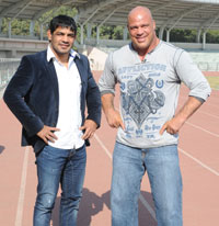 Sushil-Kumar-and-Kurt-Angle